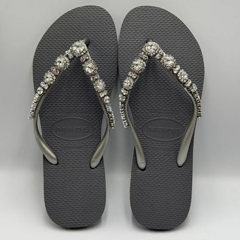 SLLX0076 | W's 7/8 | Swarovski x Havaianas Timeless Romance flip flops sandals
